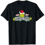 Schwarze Der Grinch T-Shirts mit Weihnachts-Motiv für Damen Größe S Weihnachten 