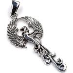 Silberne Drachensilber Drachen-Anhänger mit Vogel-Motiv für Herren 