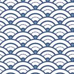 DRAEGER PARIS 1886 Dräger - Selbstklebende Wandfliesen - Fliesenaufkleber zur einfachen Renovierung Ihres Interieurs - Set mit 6 Quadraten Kleberwelle Roggen Japanischer Blauer Roggen 15 x 15 cm