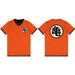 Schwarze Streetwear Langärmelige Dragon Ball T-Shirts aus Polyester für Damen Größe 6 XL für den für den Sommer 