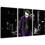 Dream-Arts Dark Joker Motiv, 3-teilig auf Leinwand