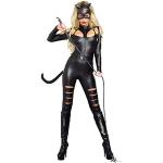 Schwarze Dreamgirl Catwoman Catsuits für Damen Größe S 