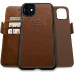 Schokoladenbraune Elegante Vegane iPhone 11 Hüllen Art: Flip Cases mit Bildern aus Kunststoff mit RFID-Schutz für Herren 