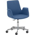 Blaue Moderne PerfectFurn Bürostühle & Schreibtischstühle aus Metall mit Armlehne Breite 50-100cm, Höhe 50-100cm, Tiefe 50-100cm 