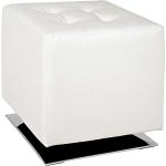 Weiße Moderne Tollhaus Quadratische Drehhocker aus Kunstleder Breite 0-50cm, Höhe 0-50cm, Tiefe 0-50cm 