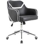 Schwarze Bürostühle & Schreibtischstühle aus PU gepolstert Breite 50-100cm, Tiefe 50-100cm 1-teilig 