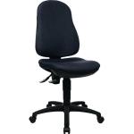 Bürodrehstuhl, Sitz-BxTxH 460x460x420-550 mm, Lehnenh. 580 mm, Permanentk., Bandscheibensitz, schwarz