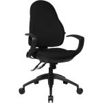 Schwarze Gesteppte Ergonomische Bürostühle & orthopädische Bürostühle  mit verstellbarer Rückenlehne 