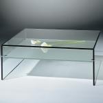 Glascouchtische aus Glas mit Ablage Breite 100-150cm, Höhe 100-150cm, Tiefe 50-100cm 