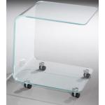 dreieck design Beistelltisch ZABO | Optiwhite Glas klar ZA OW k