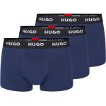 Dunkelblaue HUGO BOSS HUGO Herrenboxershorts aus Baumwollmischung Größe XS 3-teilig 