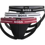 Schwarze Sexy HUGO BOSS BOSS Bio Jockstraps aus Baumwolle für Herren Größe XXL 3-teilig 