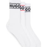 Weiße HUGO BOSS HUGO Bio Damensneakersocken & Damenfüßlinge aus Baumwollmischung Größe 39 3-teilig 