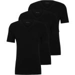 Schwarze HUGO BOSS BOSS V-Ausschnitt T-Shirts aus Baumwolle für Herren Größe XXL 3-teilig 