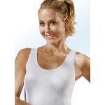 Weiße bader Oeko-Tex Feinripp-Unterhemden aus Baumwolle für Damen Größe XL Große Größen 3-teilig 