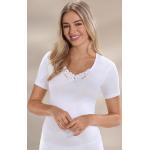Weiße bader Bio Feinripp-Unterhemden aus Baumwolle für Damen Größe L 3-teilig 