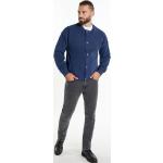 Reduzierte Marineblaue Unifarbene DreiMaster Rundhals-Ausschnitt College-Jacken aus Baumwolle für Herren Größe XXL 
