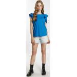Reduzierte Blaue Vintage DreiMaster T-Shirts aus Baumwolle für Damen Größe XL 