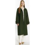 Reduzierte Grüne Elegante DreiMaster Wollmäntel mit Schnalle aus Wolle für Damen Größe XS 