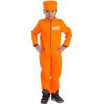 Dress Up America 793-T4 Häftlingskostüm Kind, Orange, Größe 3-4 Jahre (Taille: 66-71 Höhe: 91-99 cm)