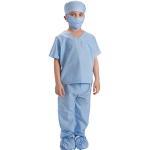 Blaue Kurzärmelige V-Ausschnitt Arzt-Kostüme für Kinder 