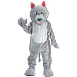 Graue Wolf-Kostüme aus Mesh für Kinder 