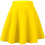 Reduzierte Goldene Casual Mini Faltenröcke aus Polyester für Damen Größe L für den für den Sommer 