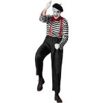Schwarze Clown-Kostüme & Harlekin-Kostüme aus Polyester für Herren Größe XXL 