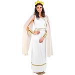 Weiße Cleopatra-Kostüme mit Pailletten aus Polyester für Damen Größe XXL 