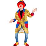 Bunte Karo Clown-Kostüme & Harlekin-Kostüme aus Polyester für Herren Größe L 