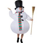Weiße Schneemann-Kostüme aus Polyester für Herren Einheitsgröße 