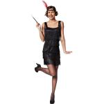 Schwarze Charleston-Kostüme & 20er Jahre Kostüme aus Polyester für Damen Größe XXL 
