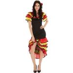 Rote Spanierin-Kostüme aus Polyester für Damen Größe XXL 