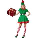 Grüne Weihnachtself-Kostüme & Weihnachtswichtel-Kostüme aus Polyester für Herren Größe XXL 