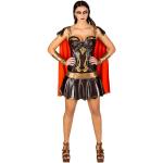 Braune Gladiator-Kostüme aus Polyester für Damen Größe S 