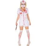 Weiße Zombiekrankenschwester-Kostüme aus Polyester für Damen Größe XL 