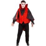 Schwarze Vampir-Kostüme aus Polyester für Herren Größe XL 