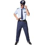 Blaue Polizei-Kostüme aus Polyester für Herren Größe M 