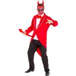 Rote Teufel-Kostüme aus Polyester für Herren Größe XL 