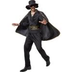 Schwarze Zorro Faschingskostüme & Karnevalskostüme aus Polyester für Herren Größe XXL 