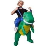 Grüne Dinosaurier-Kostüme aus Polyester für Herren Einheitsgröße 
