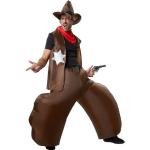 dressforfun Kostüm »Selbstaufblasbares Kostüm Cowboy«, braun