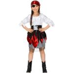 Schwarze Piratenkostüme aus Polyester für Mädchen 