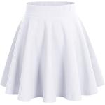 Weiße Karo Skater Dresstells Festliche Röcke für Damen Größe S 