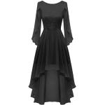 Schwarze Elegante Dresstells Abiballkleider & Abschlussballkleider aus Chiffon für Damen Größe M für Brautjungfern für den für den Frühling 