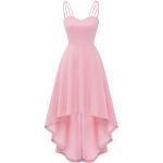 Rosa Elegante Dresstells Maxi Lange Abendkleider aus Chiffon für Damen Größe 3 XL für Brautjungfern 
