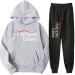 DROLA The Vampire Diaries Hoodie + Trousers Set, Unisex TV Series Print Two-Piece Leisure Suit for Women