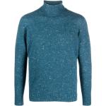 Reduzierte Indigofarbene Langärmelige DRUMOHR Rollkragen Kaschmir-Pullover aus Wolle für Herren Größe XL für den für den Winter 