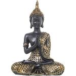 Braune Asiatische 23 cm DRW Buddha Figuren aus Kunstharz 