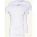 Weiße Drykorn T-Shirts aus Jersey für Herren Übergrößen 2-teilig 